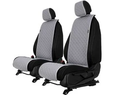 Sėdynių užvalkalai EVAtech ECO Basic, 2 vnt. - pilka / pilki kraštai / pilkos siūlės