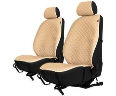 Sėdynių užvalkalai EVAtech ECO PRO, 2 vnt. - smėlio / smėlio kraštai / smėlio siūlės