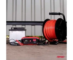 Skaitmeninis akumuliatoriaus įkroviklis AGM/GEL/STD/LiFePO4 5A 6/12V PRO AMIO-04527