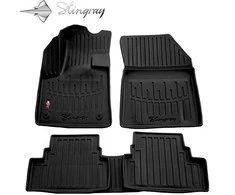 Stingray Guminiai 3D kilimėliai PEUGEOT 3008 2016-2020m. 5 vnt. / juoda / 5016035 / paaukštintais kraštais