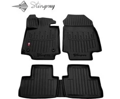 Stingray Guminiai 3D kilimėliai TOYOTA RAV 4 XA50 Automatic transmission nuo 2018m. 5 vnt. / juoda / 5022025 / paaukštintais kraštais