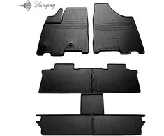 Stingray Guminiai kilimėliai TOYOTA Sienna III (6 vietų) 2010-2020m., 7 vnt. (3 eilės) / 1022527