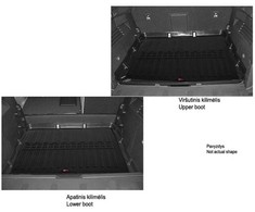 Stingray Guminis bagažinės kilimėlis DACIA Duster III nuo 2024m. (viršutinė dalis)