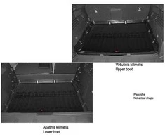 Stingray Guminis bagažinės kilimėlis SEAT Leon IV KL1 / KL8 nuo 2020m. (universalas / apatinė dalis)