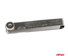 Tarpų matuoklis 0,02–1 mm, 32 lapeliai, 89 mm, AMIO-03287