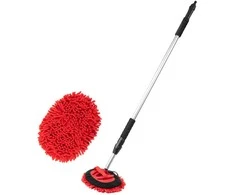 Teleskopinis šepetys su vandens jungtimi, Chenille 120-200cm AMIO-02398
