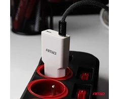 Tinklo įkroviklis 230V 30W GaN 2x USB-C AMIO-04839