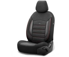 Amio Universalūs sėdynių užvalkalai OTOM, SPORT PLUS - pilka, raudona