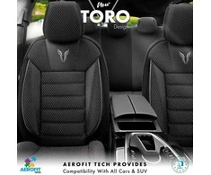 Komplet Universalūs sėdynių užvalkalai OTOM, TORO - juoda