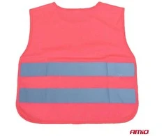 Vaikiška atšvaitinė liemenė DOG, rožinė AMIO-03990