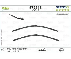 Valytuvai Valeo Silencio Aquablade 600/560mm