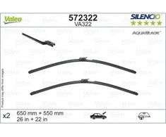 Valytuvai Valeo Silencio Aquablade 650/550mm