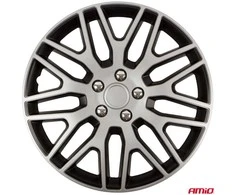 Versaco Ratų gaubtai 4 vnt. Dakar, juodi ir sidabriniai 17"