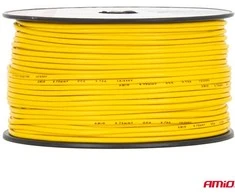 Viengyslis CCA kabelis, geltonas, 1x0.75mm² 100m 3.75A 12/230V AMIO-04447