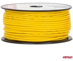Viengyslis CCA kabelis, geltonas, 1x1.5mm² 50m 7.5A 12/230V AMIO-04449