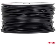 Viengyslis CCA kabelis, juodas, 1x0,75 mm² 100 m 12/230V AMIO-04453