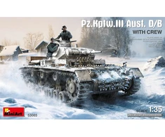 1/35 Pz.Kpfw. III Ausf. D/B plastikinis tanko modelis su įgula Miniart