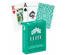 1546 Elite Poker size - Jumbo index žaidimo kortos (žalios) Copag