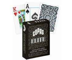 1546 Elite Poker size - Jumbo index žaidimo kortos (juodos) Copag