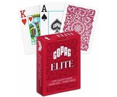 1546 Elite Poker size - Jumbo index žaidimo kortos (raudonos) Copag