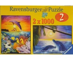 2 x 1000 Dolphin Puzzles - RAVENSBURGER dėlionė