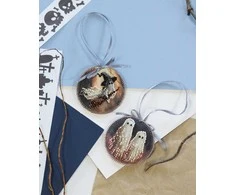 Abris Art Helovino dekoracija „Boo!“ stalo interjerui 13,2x6,6 cm