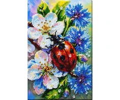 Abris Art Karoliukų siuvinėjimo rinkinys „Tarp rugiagėlių“ 16×24 cm