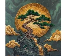 Abris Art Karoliukų siuvinėjimo rinkinys „Išminties medis“ 20x20 cm