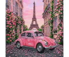 Abris Art Miesto vaizdo karoliukų siuvinėjimo rinkinys „La Vie en Rose“ 20x20