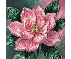 Abris Art Mini karoliukų siuvinėjimo rinkinys „Petal Kiss“ 15x15 cm