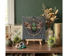 Abris Art Mini karoliukų siuvinėjimo rinkinys „Gamtos alchemija“ 15x15 cm