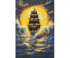 Abris Art „Po kaitria saule“ karoliukų siuvinėjimo rinkinys, 22x33 cm