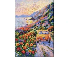 Abris Art Siuvinėjimo karoliukais rinkinys „Saulėlydis virš jūros“ 23x34 AAB-968