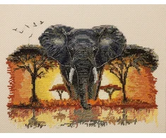 Abris Art Siuvinėjimo kryželiu rinkinys „Savanos valdovas“ 24 x 17 cm