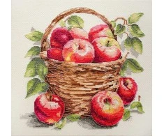 Abris Art Siuvinėjimo kryželiu rinkinys „Obuolių gausa“ 23x22 cm AAH-250