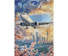 Abris Art Siuvinėjimo kryželiu rinkinys „Virš dangaus“ 17x23 cm AAH-308