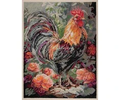 Abris Art Siuvinėjimo kryželiu rinkinys „Gaidys kieme“ 23x30 cm Deco Scenes