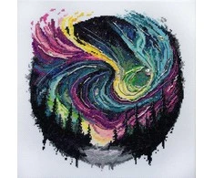 Abris Art Siuvinėjimo kryželiu rinkinys „Nakties švytėjimas“ 27x27 cm