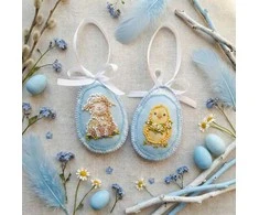 Abris Art Velykinis dekoracijų rinkinys „Easter Company“, 15×5 cm