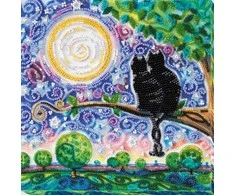 Abris Art Vidutinio dydžio biserio siuvinėjimo rinkinys „Kartu amžinai“ 20x20 cm