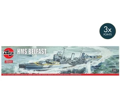 Airfix HMS Belfast 1:600 plastikinis surenkamas laivo modelis 31,1 cm