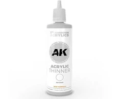 AK Interactive 3-ios kartos akrilinių dažų skiediklis, 100 ml (AK11500)