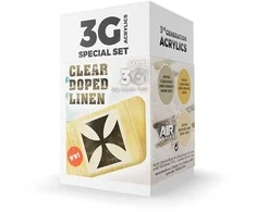 AK Interactive 3Gen akriliniai dažai Clear Doped Linen rinkinys