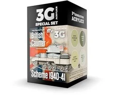 AK Interactive British Caunter Scheme akrilinių dažų rinkinys 1940–41