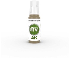 AK Interactive British Light Mud akriliniai dažai AFV, 17 ml