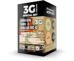AK Interactive Britų armijos Afrikos spalvos 1942-43 akrilo rinkinys