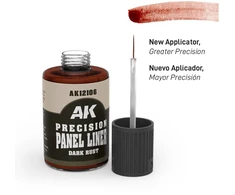 AK Interactive Dark Rust panelių linijų dažai, 30 ml AK12106