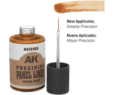 AK Interactive Fresh Rust panelių linijų dažai, 30 ml AK12105