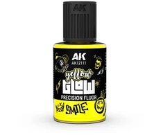 AK Interactive Geltona Glow fluorescenciniai emalio dažai, 30 ml AK12111