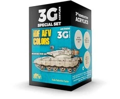 AK Interactive IDF AFV spalvos 3rd Gen akrilinių dažų rinkinys